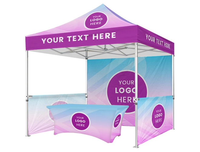 Event Tent Kit with Stretch Table Cover