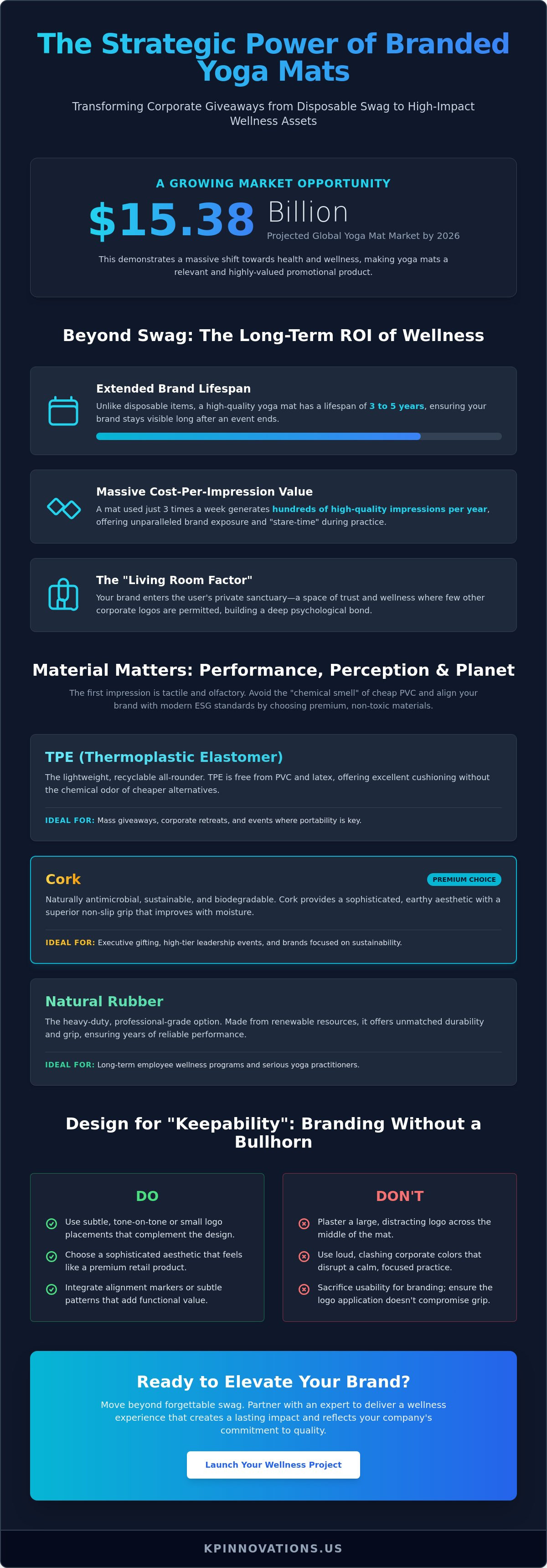 Branded Yoga Mats for Corporate Events: The Strategic Guide to Wellness Swag in 2026